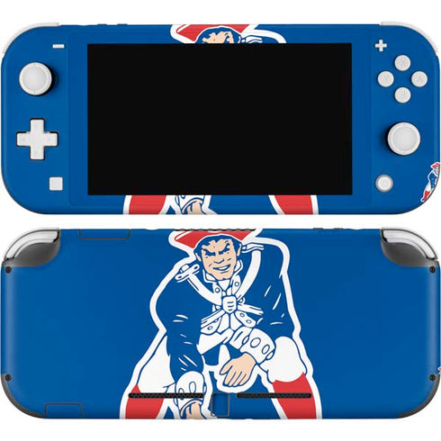 NFL New England Patriots Retro Logo Nintendo Switch Lite Skin